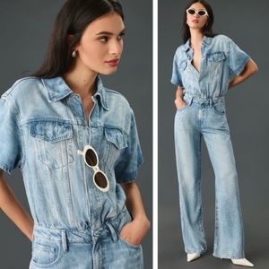 Good American Indigo396 Denim Jumpsuit